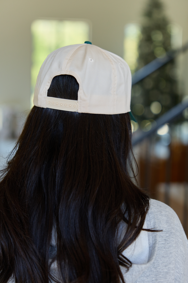 Santa's Favorite Natural/Green Embroidered Trucker Hat SALE