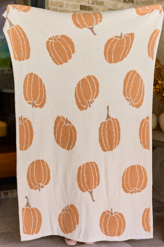 Make Me Believe Pumpkin Blanket SALE